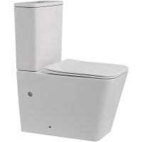 Унитаз компакт Abber Rechteck AC1210 Белый с бачком и сиденьем Микролифт — фото 1, Унитазы