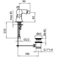 Товар: Смеситель для биде Webert Karenina KA710102015 Хром - фото 2 Смеситель для биде Webert Karenina KA710102015 Хром — фото 2, Смесители