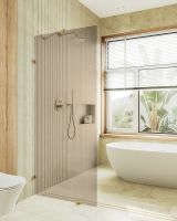 Товар: Душевая перегородка Maybah Glass MGD-264-3 990x1950 коннектор стена-стекло Золото стекло бронзовое - фото 2 Душевая перегородка Maybah Glass MGD-264-3 990x1950 коннектор стена-стекло Золото стекло бронзовое — фото 2, Душевые перегородки