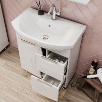 Тумба под раковину Volna Adel 70.1D.2Y tnADEL70.1D.2Y-01 Белая — фото 4, Тумбы под раковину