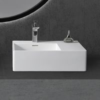 Раковина Abber Stein 56 L AS2644 L Белая матовая — фото 3, Раковины накладные