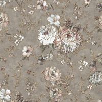 Обои Solo Bohemia E102511 Винил на флизелине (1,06*10) Коричневый, Цветы — фото 2, Обои для стен