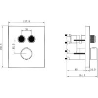 Душевая система Vincea Inspire VSFW-3I21MT5MB с термостатом Черная матовая — фото 10, Душевое оборудование. Душевая программа