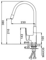 Товар: Смеситель для кухни Frap F4453-05 Зеленый - фото 10 Смеситель для кухни Frap F4453-05 Зеленый — фото 10, Смесители для кухни