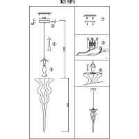 Товар: Подвесной светильник Crystal Lux Ki SP1 Прозрачный Хром - фото 4 Подвесной светильник Crystal Lux Ki SP1 Прозрачный Хром — фото 4, Подвесные светильники