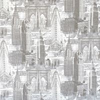Товар: Обои Solo New York SL8631-22 Винил на флизелине (1,06*10) Серый, Город - фото 1 Обои Solo New York SL8631-22 Винил на флизелине (1,06*10) Серый, Город — фото 1, Обои для стен
