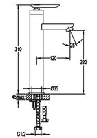 Смеситель для раковины Cezares Siesta Хром арт-SIESTA-F-LC-01-W0 — фото 2, Смесители для раковины