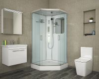 Душевая кабина Niagara Premium 100x100 NG-6002-01GD с гидромассажем — фото 2, Душевые кабины