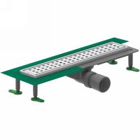 Товар: Душевой лоток Ctesi Way Square 80 BK4024150 с решеткой Нержавеющая сталь - фото 1 Душевой лоток Ctesi Way Square 80 BK4024150 с решеткой Нержавеющая сталь — фото 1, Душевые лотки