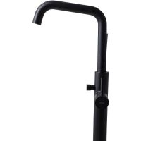 Смеситель для ванны Allen Brau Priority 5.31008-31 Черный матовый — фото 9, Смесители напольные