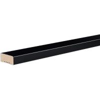 Интерьерная рейка Ликорн РП-2.16.2800 черная 2800x40x16 мм — фото 1, Рейки