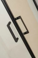 Душевой уголок Orange E04-090TB 90x90 профиль Черный стекло прозрачное — фото 6, Квадратные душевые уголки