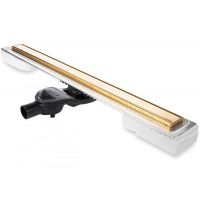 Душевой лоток Berges B1 Keramik 900 092120 с решеткой Золото глянец — фото 1, Душевые лотки