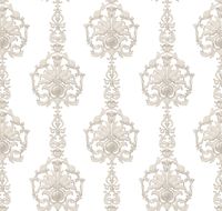 Обои Milassa Classic LS1 001 Флизелин (1*10,05) Белый/Бежевый, Вензель/Орнамент — фото 1, Обои для стен