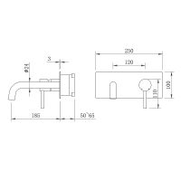 Смеситель для раковины Berges Ventas S 076010 Черный матовый — фото 2, Смесители