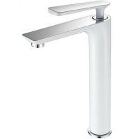 Смеситель для раковины Frap F1052-56 Белый Хром — фото 1, Смесители для раковины