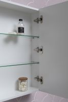 Зеркальный шкаф Aquanet Палермо 60 203939 Белый — фото 2, Зеркальные шкафы в ванную