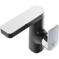 Товар: Смеситель для раковины Orange OneLife P08-021b Черный матовый Хром глянцевый - фото 2 Смеситель для раковины Orange OneLife P08-021b Черный матовый Хром глянцевый — фото 2, Смесители