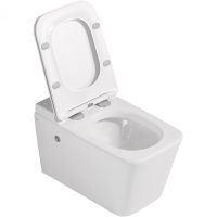 Товар: Унитаз Abber Rechteck AC1202P подвесной с сиденьем Микролифт - фото 4 Унитаз Abber Rechteck AC1202P подвесной с сиденьем Микролифт — фото 4, Унитазы