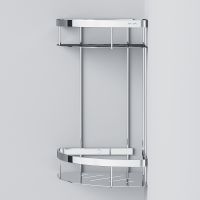 Полка корзина AM.PM Sense L A7454200 угловая Хром — фото 4, Полки для ванной и душа