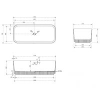 Ванна из искусственного камня Abber Stein 170x75 AS9663 без гидромассажа — фото 7, Ванны из искусственного камня
