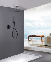 Душевая система Abber Wasser Kreis AF8121B Черная матовая — фото 2, Встраиваемые душевые комплекты