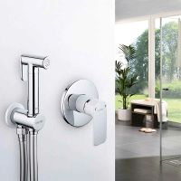 Гигиенический душ со смесителем Gappo Noar G7248 Белый Хром — фото 9, Гигиенические души