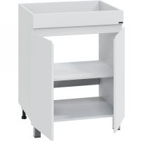 Тумба под раковину СанТа Марс 130 Белая арт-700315 — фото 3, Тумбы под раковину