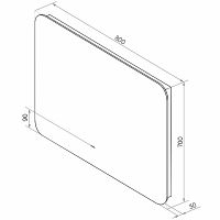 Зеркало Континент Burzhe 800х700 ЗЛП2457 с подсветкой с бесконтактным выключателем — фото 8, Зеркала в ванную комнату