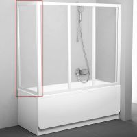 Боковая стенка для шторки на ванну Ravak Supernova APSV 70 95010102Z1 профиль Белый стекло Transparent — фото 1, Боковые стенки