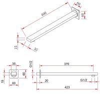 Душевая система Berges Ventas 2S Black 073002 Черная матовая — фото 8, Душевое оборудование. Душевая программа