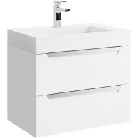 Товар: Тумба под раковину Aqwella Cube 70 CUB0107W подвесная Белая матовая - фото 1 Тумба под раковину Aqwella Cube 70 CUB0107W подвесная Белая матовая — фото 1, Тумбы под раковину