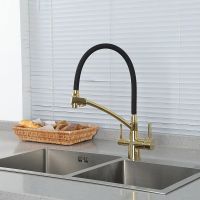 Смеситель для кухни Gappo G4398-13 Золото Черный — фото 10, Смесители для кухни