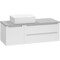 Тумба с раковиной Brevita Cargo 120 УТ000024163 подвесная Белая матовая — фото 3, Мебель для ванной