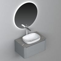 Товар: Тумба с раковиной Black&White Universe U915.800 80 915800 подвесная Glossy light grey - фото 8 Тумба с раковиной Black&White Universe U915.800 80 915800 подвесная Glossy light grey — фото 8, Мебель для ванной