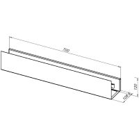 Товар: Металлическая полка Aquanet Магнум 70 302233 Белая матовая - фото 5 Металлическая полка Aquanet Магнум 70 302233 Белая матовая — фото 5, Полки для ванной и душа