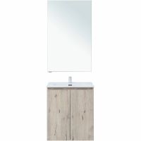 Комплект мебели для ванной Aquanet Алвита New 60 274222 подвесной Дуб веллингтон белый — фото 2, Комплекты мебели для ванной