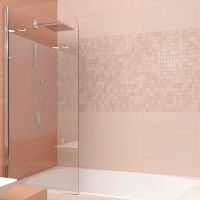 Шторка на ванну Veconi Palau 70 PL80-70-01-19C1 профиль Хром стекло прозрачное — фото 2, Шторки для ванной распашные