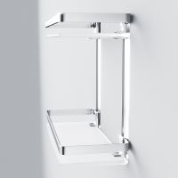 Товар: Стеклянная полка AM.PM Sense L A7455200 Серебристая - фото 6 Стеклянная полка AM.PM Sense L A7455200 Серебристая — фото 6, Полки для ванной и душа