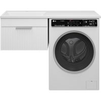 Товар: Тумба с раковиной Brevita Enfida 120 L УТ000016089 подвесная Белая матовая - фото 2 Тумба с раковиной Brevita Enfida 120 L УТ000016089 подвесная Белая матовая — фото 2, Мебель для ванной