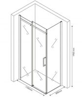 Товар: Душевой уголок Berges Melita 110х80 061016 профиль Хром стекло прозрачное - фото 3 Душевой уголок Berges Melita 110х80 061016 профиль Хром стекло прозрачное — фото 3, Душевые уголки