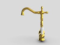 Товар: Смеситель для раковины GPD Retro Colored MTL180-A Золото - фото 3 Смеситель для раковины GPD Retro Colored MTL180-A Золото — фото 3, Смесители