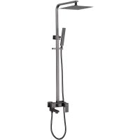 Душевая система Abber Daheim AF8216NG Никель — фото 1, Душевые стойки