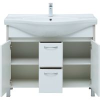 Тумба под раковину Aquanet Донна 100 274164 Белый дуб Белая — фото 5, Тумбы под раковину