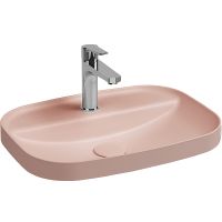 Раковина Allen Brau Fantasy Sphere 55 4.11034.SM Розовая — фото 1, Раковины встраиваемые сверху