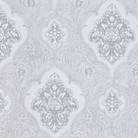 Обои Decori-Decori Mirabilia 83413 Винил на флизелине (1,06*10,05) Серый, Дамаск — фото 1, Обои для стен
