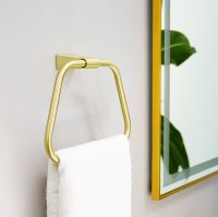 Зеркало Fixsen Led 90х70 FX-2090G с подсветкой Золото-сатин с сенсорным выключателем и диммером — фото 5, Зеркала в ванную комнату