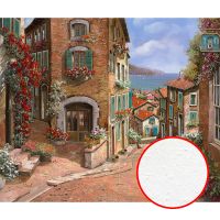 Фреска Ortograf Городской пейзаж живопись 11659 Фактура бархат FX Флизелин (3,2*2,7) Коричневый/Разноцветный, Город/Пейзаж/Живопись — фото 1, Фрески