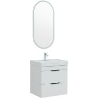 Товар: Тумба с раковиной Aquanet Ирис new 60 312424 подвесная Белый глянец - фото 11 Тумба с раковиной Aquanet Ирис new 60 312424 подвесная Белый глянец — фото 11, Мебель для ванной