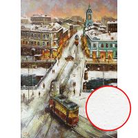 Фреска Ortograf Городской пейзаж живопись 6011 Фактура бархат FX Флизелин (1,4*2) Белый/Коричневый, Город/Живопись арт-6011 (бархат FX) — фото 1, Фрески